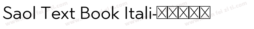 Saol Text Book Itali字体转换